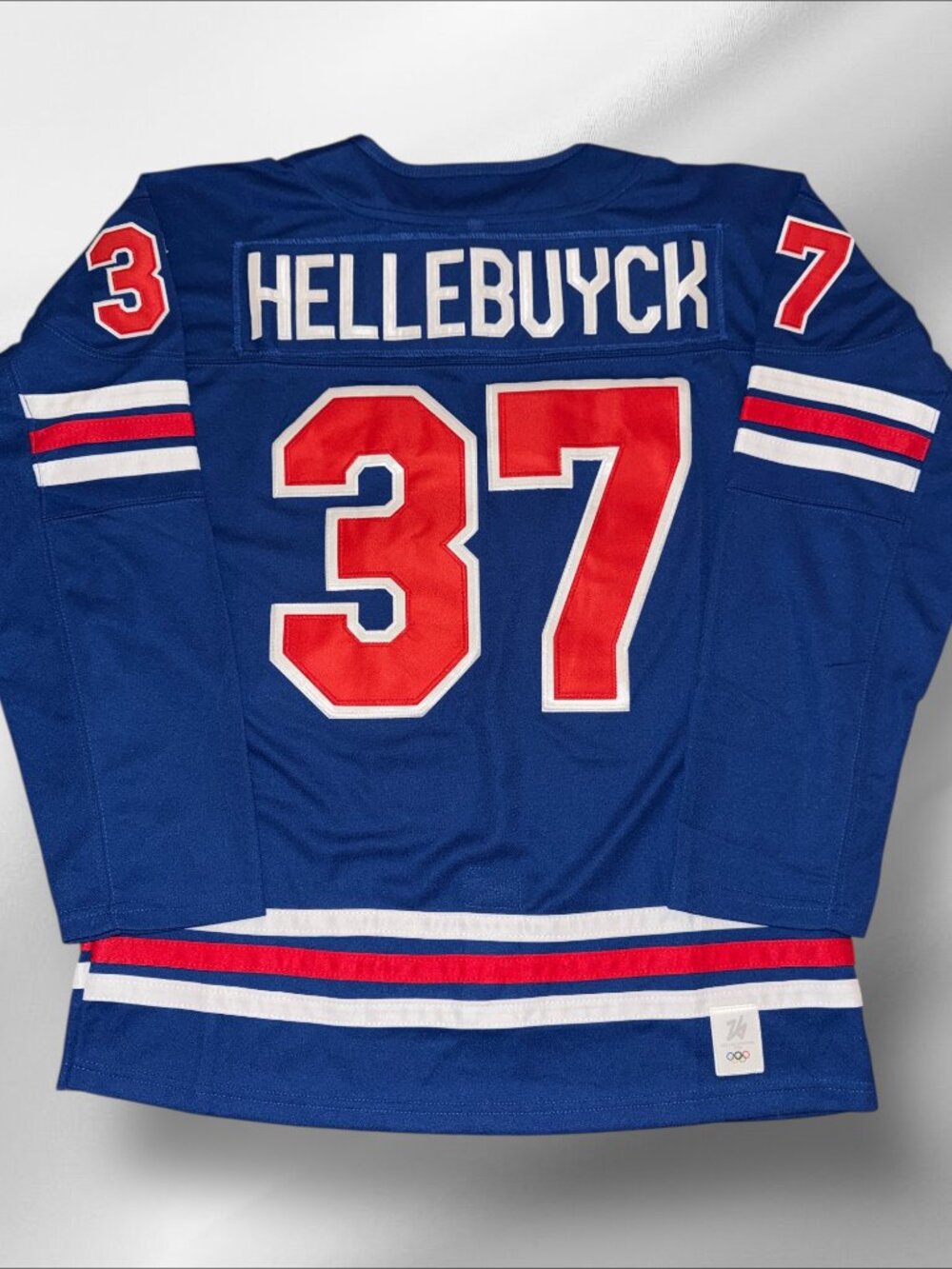 CONNOR HELLEBUYCK TEAM USA OLYMPIC BLUE WHITE JERSEY BRAND NEW FULLY STITCHED